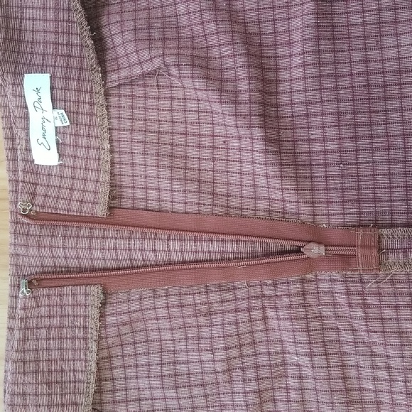 Emory Park Plaid Faux-wrap Skirt Size Small - Picture 3 of 6